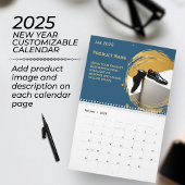 Nieuwjaar Custom Photo & Logo Business Calendar Kalender