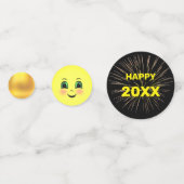 Nieuwjaar Cute Sun Happy Face Emojis Confetti (Voorkanten)