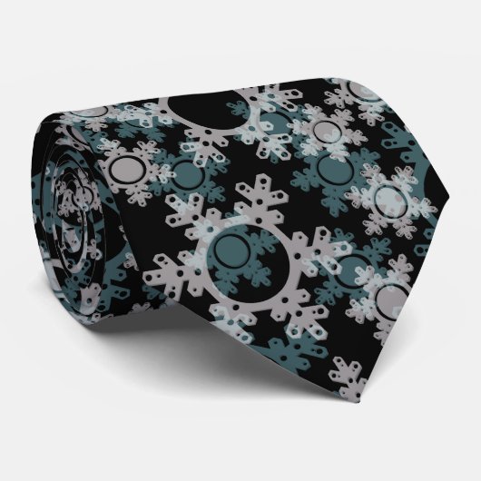 Nieuwjaar decor, kerst, nieuw jaar, sneeuw stropdas (Opgerold)