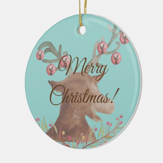 Nieuwjaar deer Decorative Ornament (Links)