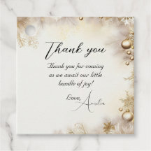 Nieuwjaar Design Gold Elegant Baby shower