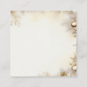 Nieuwjaar Design Gold Elegant Baby shower Informatiekaartje (Achterkant)