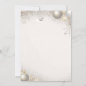 Nieuwjaar Design Gold Elegant Baby shower Kaart (Achterkant)