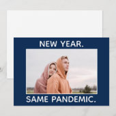 Nieuwjaar dezelfde pandemische covid Humor Holiday Feestdagenkaart (Voorkant / Achterkant)