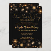 Nieuwjaar Dinner Party Verjaardag Kaart (Voorkant / Achterkant)