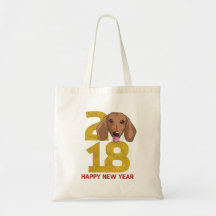Nieuwjaar Dog 2018 in Dachshund