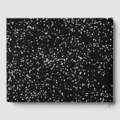 Nieuwjaar Elegant Script Black White Modern Gastenboek (Achterkant)