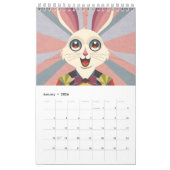 Nieuwjaar en grappige en gelukkige dieren kalender (Jan 2026)