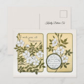 nieuwjaar en kerstfeestjes feestdagenkaart (Voorkant / Achterkant)