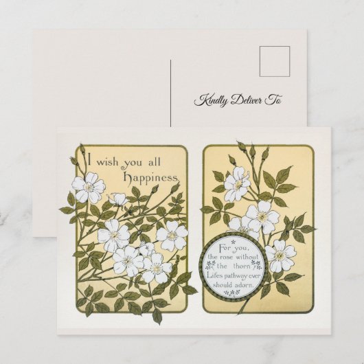  nieuwjaar en kerstfeestjes feestdagenkaart (Voorkant / Achterkant)