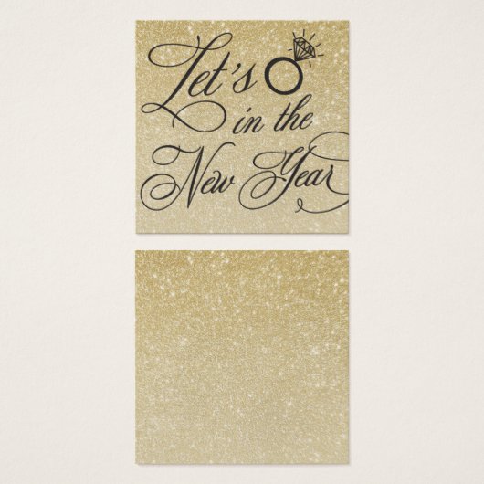 Nieuwjaar Eve bruiloft uitnodigingsnaam Bord Kaart (Voorkant /achterkant)