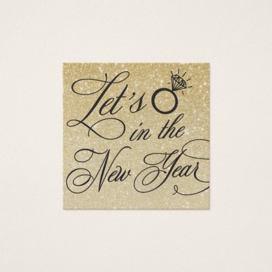 Nieuwjaar Eve bruiloft uitnodigingsnaam Bord Kaart (Voorkant)