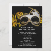 Nieuwjaar Eve Party Mask & Confetti, ZRP Kaart (Voorkant)