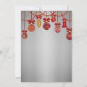 Nieuwjaar fantastische, wonderbaarlijke Rode Balls Kaart (Achterkant)