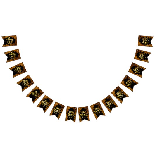 Nieuwjaar feestdag Pine Gold Business Gala Vlaggetjes (Alle)