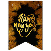 Nieuwjaar feestdag Pine Gold Business Gala Vlaggetjes (Eerste vlag)