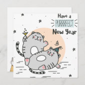 Nieuwjaar Feestdagenkaart (Voorkant / Achterkant)