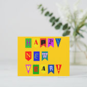 Nieuwjaar Feestdagenkaart (Staand voorkant)