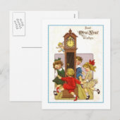  nieuwjaar feestdagenkaart (Voorkant / Achterkant)