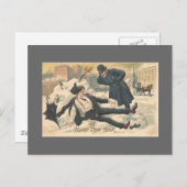  nieuwjaar feestdagenkaart (Voorkant / Achterkant)