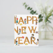 Nieuwjaar Feestdagenkaart (Staand voorkant)