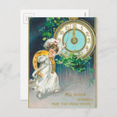 Nieuwjaar Feestdagenkaart (Voorkant / Achterkant)