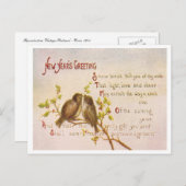  nieuwjaar feestdagenkaart (Voorkant / Achterkant)