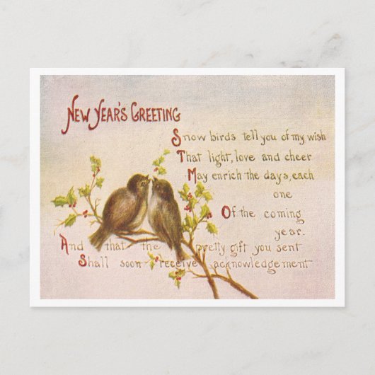  nieuwjaar feestdagenkaart (Voorkant)