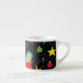 Nieuwjaar feestelijk: kleurrijk naadloos. espresso kop (Rechts)