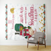 Nieuwjaar feestelijke feestelijke Logo Wandkleed (In Situ (horizontaal))