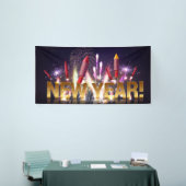 Nieuwjaar Firecrackers Spandoek (Beurs)