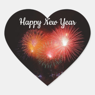 Nieuwjaar Fireworks Sticker