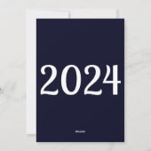 Nieuwjaar Flat Kaart (Achterkant)