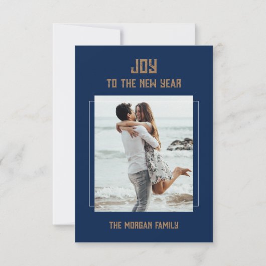 Nieuwjaar flatje bedankt kaart (Voorkant)