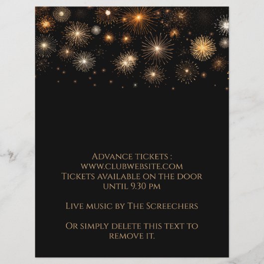 Nieuwjaar Flyer (Achterkant)