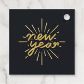 Nieuwjaar Folie Bedankjes Labels (Achterkant)