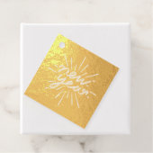 Nieuwjaar Folie Bedankjes Labels (Met doos)