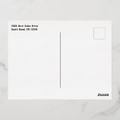 Nieuwjaar Folie Feestdagen Briefkaart (Achterkant)