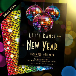 Nieuwjaar Folie Uitnodiging