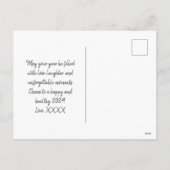 Nieuwjaar foto Elegant Modern Feestdagenkaart (Achterkant)