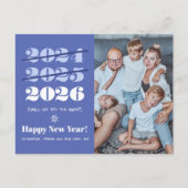 Nieuwjaar foto Grappig 3e keer een charme modern b Feestdagenkaart (Voorkant)