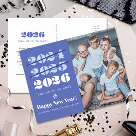 Nieuwjaar foto Grappig 3e keer een charme modern b Feestdagenkaart