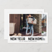 Nieuwjaar | Fotowijziging van adres Briefkaart (Voorkant / Achterkant)