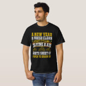 Nieuwjaar Fresh Start Inspirerend Design T-shirt (Voorkant volledig)