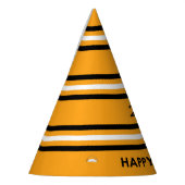 Nieuwjaar Geel en zwart Feesthoedjes (Links)