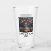 Nieuwjaar geëtst vuurwerk Ontwerp Custom Stemless Glas (Achterkant)