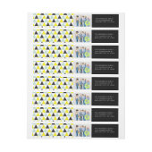 Nieuwjaar geometrische driehoeken Fotovakantie (Vel)