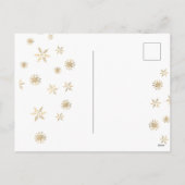 Nieuwjaar gepersonaliseerd chique briefkaart (Achterkant)