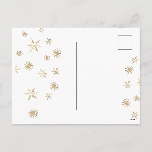 Nieuwjaar gepersonaliseerd chique briefkaart (Achterkant)