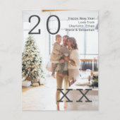 Nieuwjaar gepersonaliseerde foto briefkaart (Voorkant)